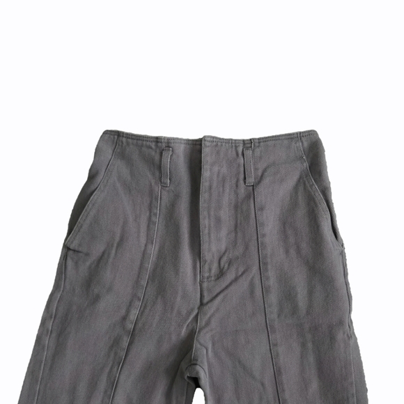 Vintage Purple-Gray High-Waisted Wide-Leg Pants - Picture 2 of 6